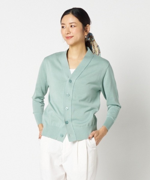 Letroyes(ルトロワ)の「【LETROYES / ルトロワ】HENRI (V CARDIGAN)(カーディガン/ボレロ・レディース・アイボリー/ライトグリーン/ネイビー/イエロー/ピンク・2/1)」の3枚目の写真