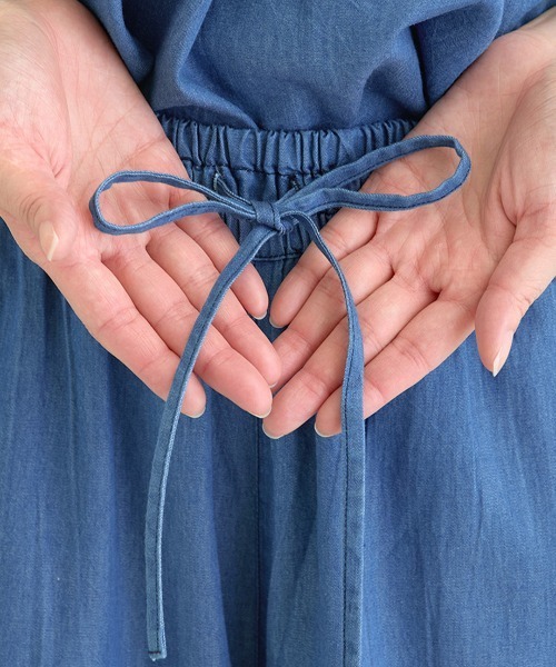 チチカカ(チチカカ)の「Shanti Shanti デニム刺繍パンツ【WEB限定】(デニムパンツ・レディース・ネイビー/ライトブルー・FREE)」の8枚目の写真