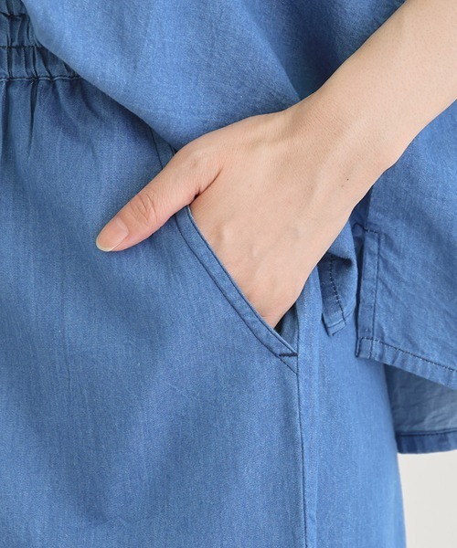 チチカカ(チチカカ)の「Shanti Shanti デニム刺繍パンツ【WEB限定】(デニムパンツ・レディース・ネイビー/ライトブルー・FREE)」の9枚目の写真