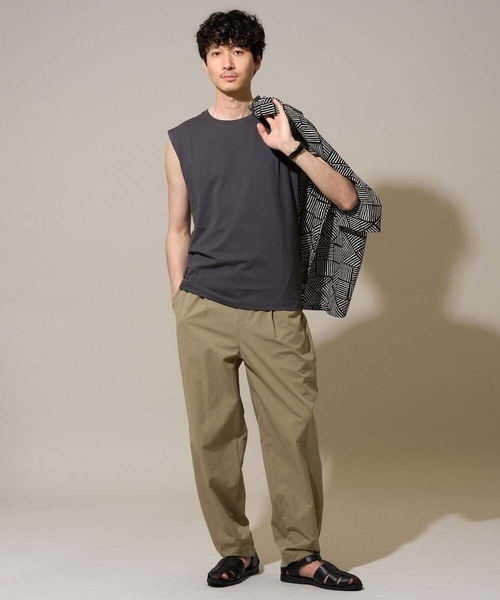 a.v.v(アーヴェヴェ)の「【接触冷感】ノースリーブカットソー(Tシャツ/カットソー・メンズ・ホワイト/チャコールグレー/ブラック・44/48/46/50/52)」の19枚目の写真