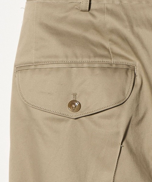 KHOKI(コッキ)の「【KHOKI/コッキ】Pleated Chino Pants(チノパンツ・メンズ・ベージュ・2/1)」の5枚目の写真