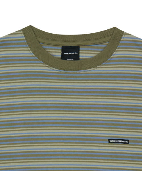 WKNDRS(ウィーキャンドース)の「MULTI-STRIPED LS T-SHIRT (L.KHAKI)(Tシャツ/カットソー・レディース・その他・SMALL/MEDIUM/LARGE/X-LARGE)」の3枚目の写真