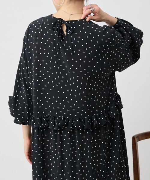 LIVETART（リヴェタート）の「フリルコンビワンピース（ワンピース・レディース・ブラック・FREE）」の15枚目の写真