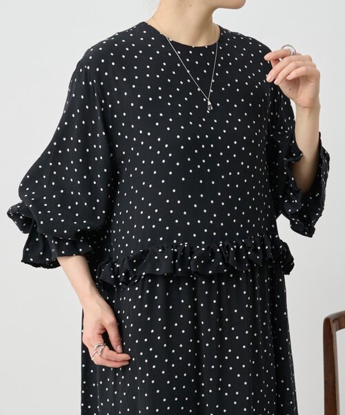 LIVETART（リヴェタート）の「フリルコンビワンピース（ワンピース・レディース・ブラック・FREE）」の16枚目の写真