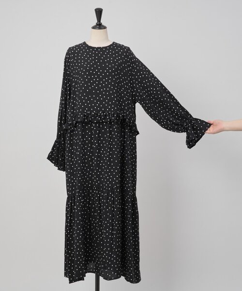 LIVETART（リヴェタート）の「フリルコンビワンピース（ワンピース・レディース・ブラック・FREE）」の21枚目の写真