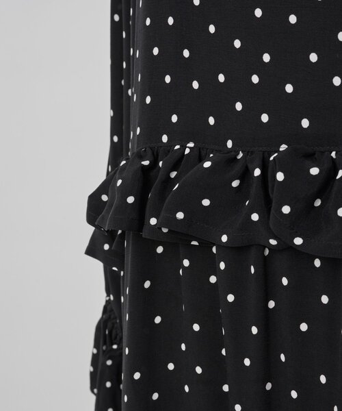 LIVETART（リヴェタート）の「フリルコンビワンピース（ワンピース・レディース・ブラック・FREE）」の5枚目の写真