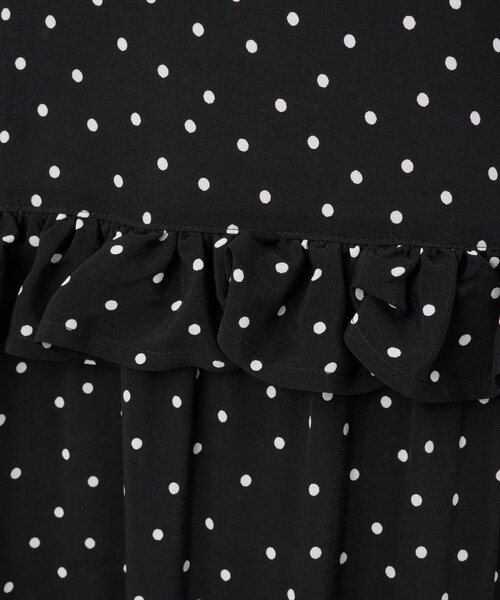 LIVETART（リヴェタート）の「フリルコンビワンピース（ワンピース・レディース・ブラック・FREE）」の6枚目の写真