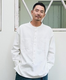 Sunny clouds（サニークラウズ）の「サニークラウズ　ｆｅａｔ．　Ｓｈｕｔｔｌｅ　Ｎｏｔｅｓ　贅沢な素朴シャツ〈メンズ〉（Tシャツ/カットソー）」