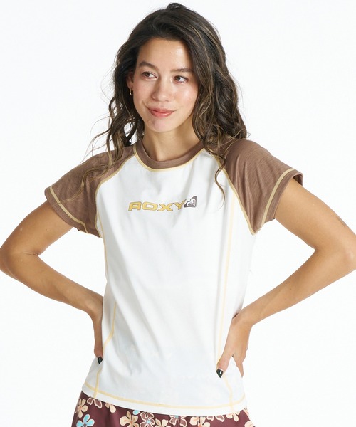 ROXY(ロキシー)の「ROXY/ロキシー レディース 半袖 Tシャツ 水陸両用 RLY261616M UT(Tシャツ/カットソー・レディース・ブラック/レンガ/ブラウン・M/L)」の2枚目の写真