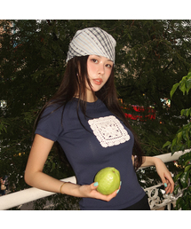 KILLIMAN（キリマン）の「Crochet half tee (3color)（Tシャツ/カットソー）」