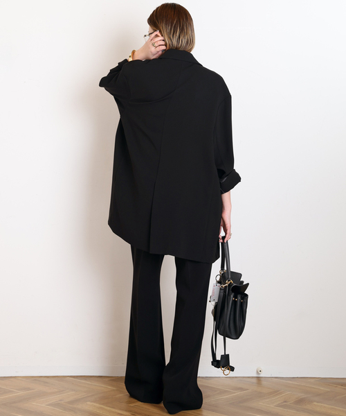 AP STUDIO（エーピーストゥディオ）の「ダブルブレストジャケット（テーラードジャケット・レディース・ブラック/オリーブ・36/38）」の12枚目の写真