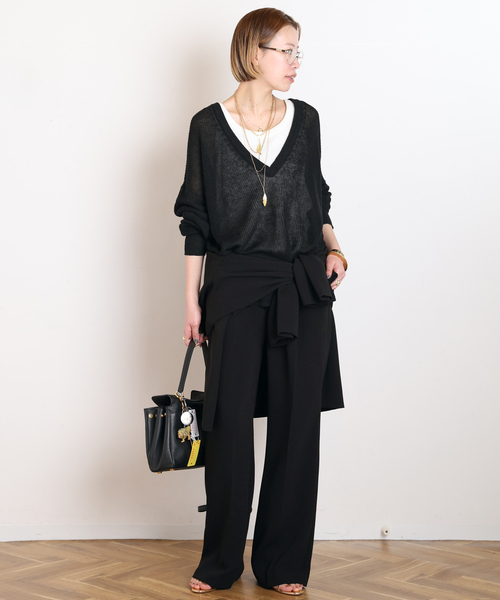 AP STUDIO（エーピーストゥディオ）の「ダブルブレストジャケット（テーラードジャケット・レディース・ブラック/オリーブ・36/38）」の16枚目の写真