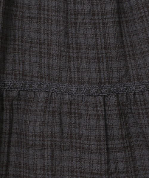 bauf スカート ブラックチェック MUSINSA公式 | MUSINSA STANDARD WOMAN ウィメンズバックルプリーツ スカート