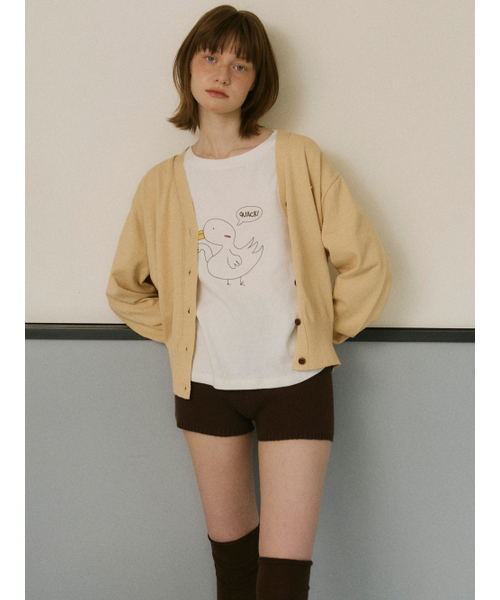 TINKNIT(ティンニット)の「ダックTシャツ_アイボリー(Tシャツ/カットソー・レディース・その他・FREE)」の3枚目の写真