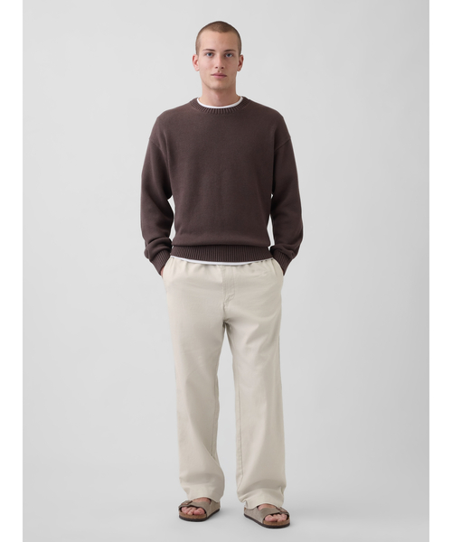 GAP（ギャップ）の「コットンリネン リラックスフィット テーパードパンツ（その他パンツ・メンズ・グレー/ブラウン・XL/L/M/S/XS）」の4枚目の写真