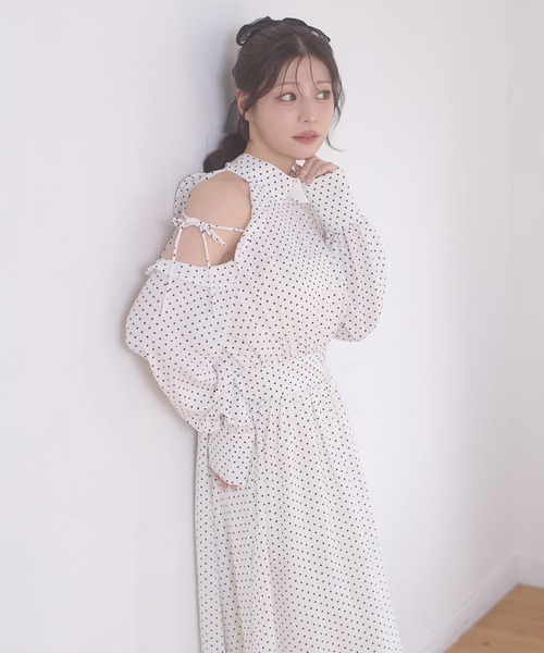 Ambre Neige(アンブルネージュ)の「assortment long dress / アソートロングワンピース(ワンピース・レディース・アイボリー/ブラック/オフホワイト・FREE)」の18枚目の写真