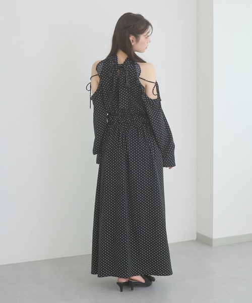 Ambre Neige(アンブルネージュ)の「assortment long dress / アソートロングワンピース(ワンピース・レディース・アイボリー/ブラック/オフホワイト・FREE)」の5枚目の写真