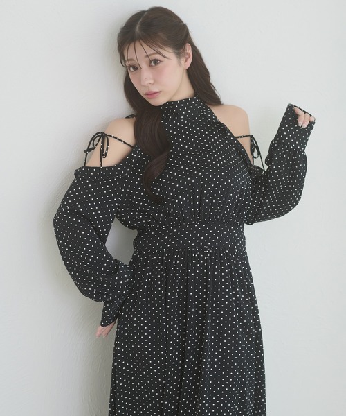 Ambre Neige(アンブルネージュ)の「assortment long dress / アソートロングワンピース(ワンピース・レディース・アイボリー/ブラック/オフホワイト・FREE)」の10枚目の写真