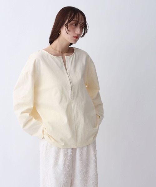 NOAHL(ノアル)の「【NOAHL】前後2wayホックロンT(Tシャツ/カットソー・レディース・ピンク/ライトグレー/クリーム・FREE)」の10枚目の写真