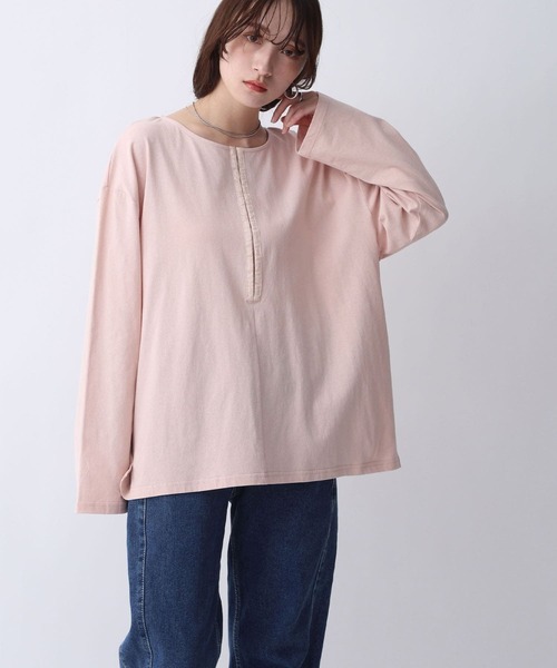 NOAHL(ノアル)の「【NOAHL】前後2wayホックロンT(Tシャツ/カットソー・レディース・ピンク/ライトグレー/クリーム・FREE)」の14枚目の写真