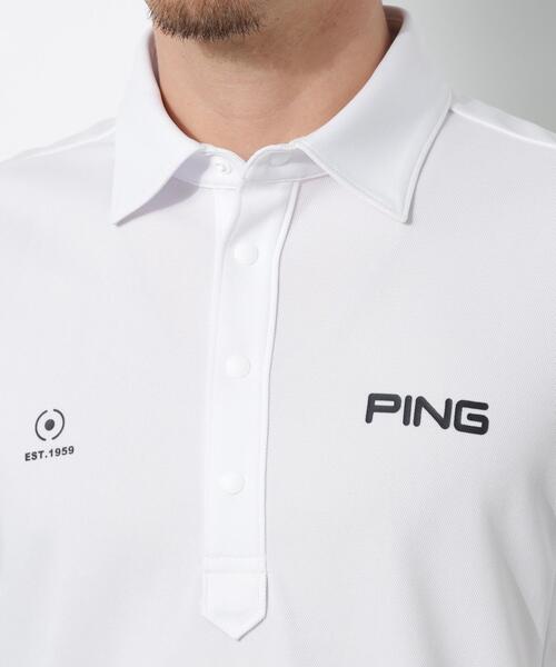 PING（ピン）の「【PING APPAREL】エアロクールカノコ半袖ポロシャツ ＜PERFORMANCE＞ (MENS)（ポロシャツ・メンズ・ブラック/ピンク/ホワイト・LL/S/LL1/M/L）」の16枚目の写真