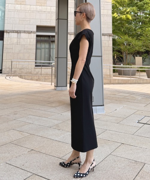 JENNE(ジェンヌ)の「カットソーウエストタックワンピース(日本製生地)(ワンピース・レディース・ピンク系その他/ネイビー/ブラック・SMALL/MEDIUM/LARGE)」の10枚目の写真