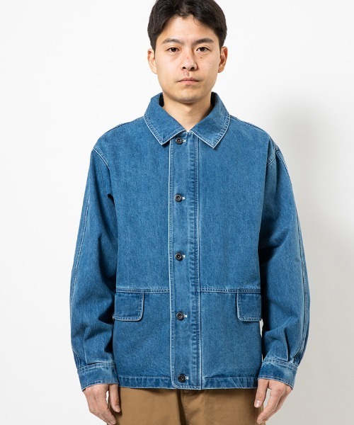 430（フォーサーティ）の「mj11493- DENIM COVERALL カバーオール(26-078)（カバーオール・メンズ・ワンウォッシュ/インディゴブルー・3/2/1/0）」の3枚目の写真