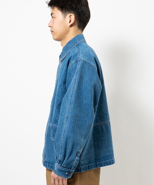 430（フォーサーティ）の「mj11493- DENIM COVERALL カバーオール(26-078)（カバーオール・メンズ・ワンウォッシュ/インディゴブルー・3/2/1/0）」の4枚目の写真