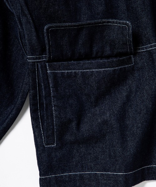 430（フォーサーティ）の「mj11493- DENIM COVERALL カバーオール(26-078)（カバーオール・メンズ・ワンウォッシュ/インディゴブルー・3/2/1/0）」の13枚目の写真