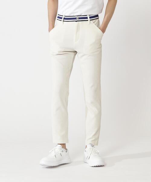 PEARLY GATES(パーリーゲイツ)の「【PEARLY GATES】TEXBRID針抜きジョガーパンツ(その他パンツ・メンズ・ホワイト系その他/ネイビー・LARGE/MEDIUM)」の2枚目の写真