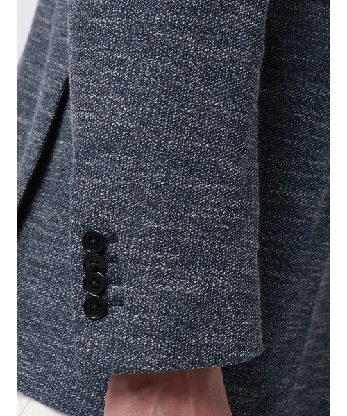 SUIT SQUARE(スーツスクエア)の「ジャケット/LANIFICIO ROMA/ストレッチ/ミックスジャージー/織柄/CR03(テーラードジャケット・メンズ・グレー/ネイビー・LL/L/M/S)」の16枚目の写真