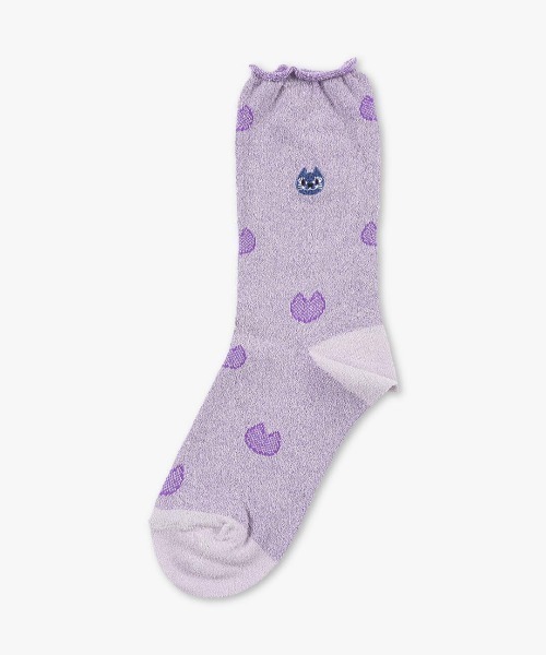 ANNA SUI(アナスイ)の「ティティスパイラルソックス(ソックス/靴下・レディース・イエロー/パープル/レッド・23-24cm)」の2枚目の写真