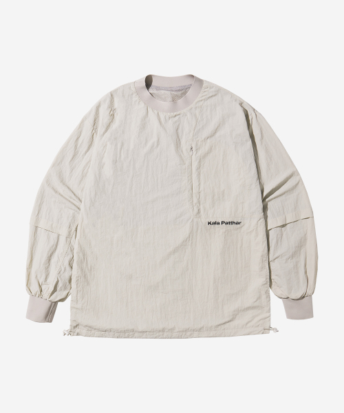 KALAPATTHAR(カラパタール)の「Nylon Zip Pocket Round Shirt - WHITE(スウェット・メンズ・その他・MEDIUM/LARGE)」の4枚目の写真
