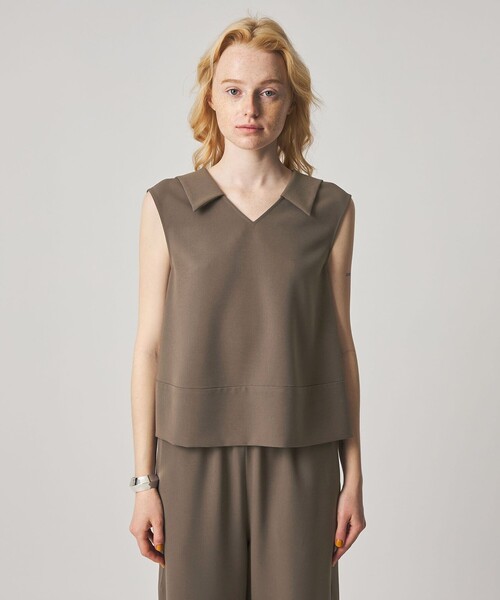 Steven Alan(スティーブンアラン)の「<Steven Alan>フレア ノースリーブ プルオーバー(シャツ/ブラウス・レディース・ブラック/モカ・M/S)」の10枚目の写真