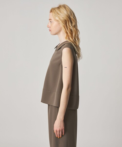 Steven Alan(スティーブンアラン)の「<Steven Alan>フレア ノースリーブ プルオーバー(シャツ/ブラウス・レディース・ブラック/モカ・M/S)」の11枚目の写真