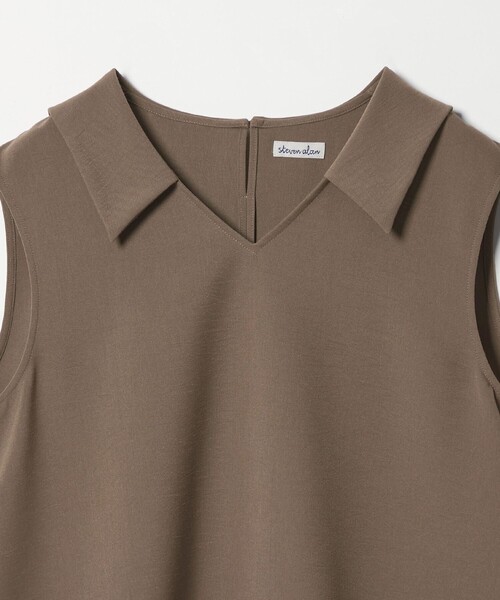 Steven Alan(スティーブンアラン)の「<Steven Alan>フレア ノースリーブ プルオーバー(シャツ/ブラウス・レディース・ブラック/モカ・M/S)」の15枚目の写真
