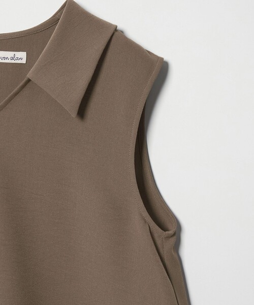 Steven Alan(スティーブンアラン)の「<Steven Alan>フレア ノースリーブ プルオーバー(シャツ/ブラウス・レディース・ブラック/モカ・M/S)」の16枚目の写真