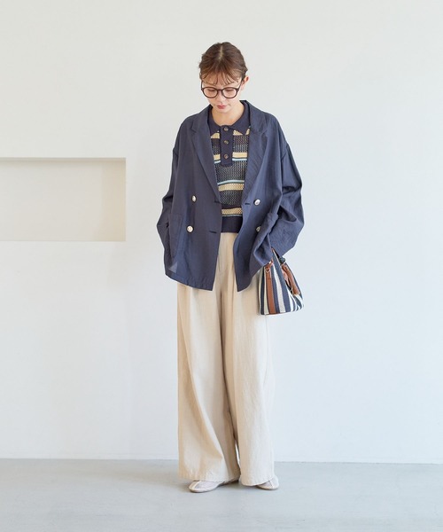 BEVERLY HILLS POLO CLUB(ビバリーヒルズポロクラブ)の「【BEVERLY HILLS POLO CLUB】別注メッシュニットポロ(ポロシャツ・レディース・ネイビー/イエロー/ホワイト・FREE)」の4枚目の写真
