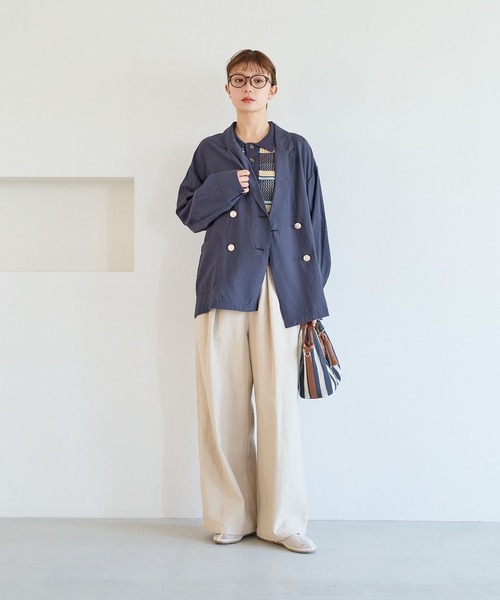 BEVERLY HILLS POLO CLUB(ビバリーヒルズポロクラブ)の「【BEVERLY HILLS POLO CLUB】別注メッシュニットポロ(ポロシャツ・レディース・ネイビー/イエロー/ホワイト・FREE)」の6枚目の写真