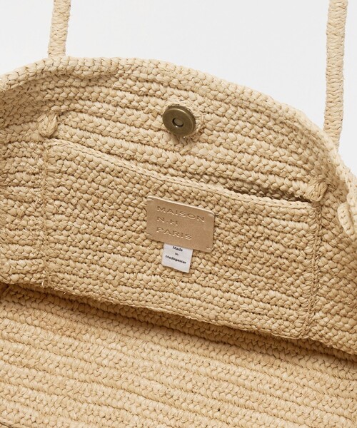 MAISON N.H PARIS(メゾンエヌアッシュパリ)の「<MAISON N.H PARIS>AVRIL RFA トートバッグ(かごバッグ・レディース・ナチュラル・FREE)」の15枚目の写真