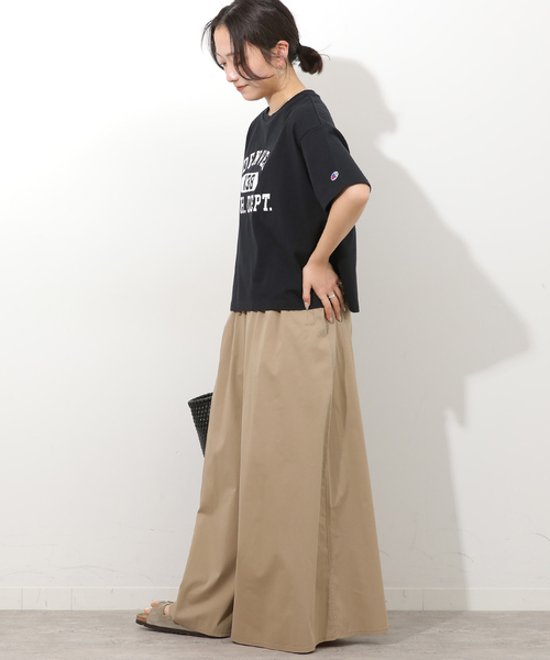 Champion(チャンピオン)の「別注【Champion/チャンピオン】26/s Jersey Tee:Tシャツ(Tシャツ/カットソー・レディース・ピンク/ホワイト/ダークパープル/アイボリー/ブラック・FREE)」の15枚目の写真
