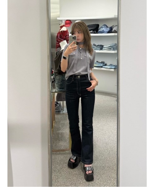 SLY(スライ)の「CHUNKY SOLE STUDS SANDAL チャンキーソールスタッズサンダル 春服 夏服(サンダル・レディース・ブラック/ベージュ・LARGE/MEDIUM/SMALL)」の19枚目の写真