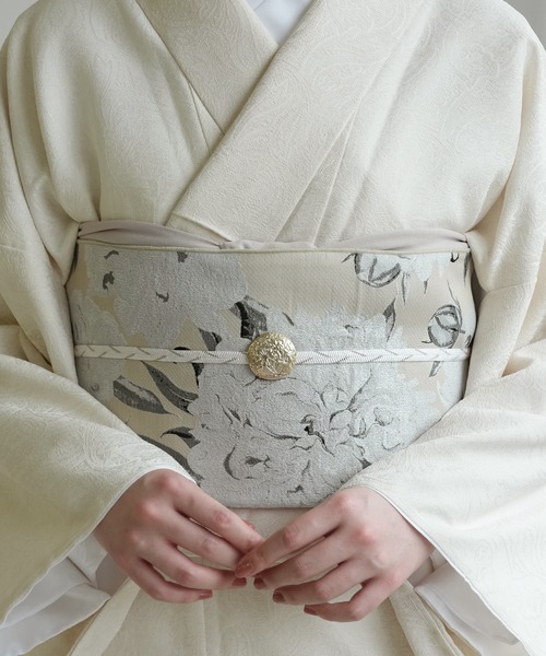兵児帯 単品 ジャガード 芍薬（和装小物）｜utatane（ウタタネ）の