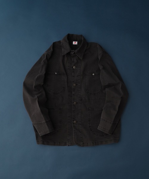 HANES(ヘインズ)の「HANES カバーオール ストレッチデニム キングサイズ(カバーオール・メンズ・ブルー/ブラック/サックスブルー・2L/3L/4L/5L)」の18枚目の写真