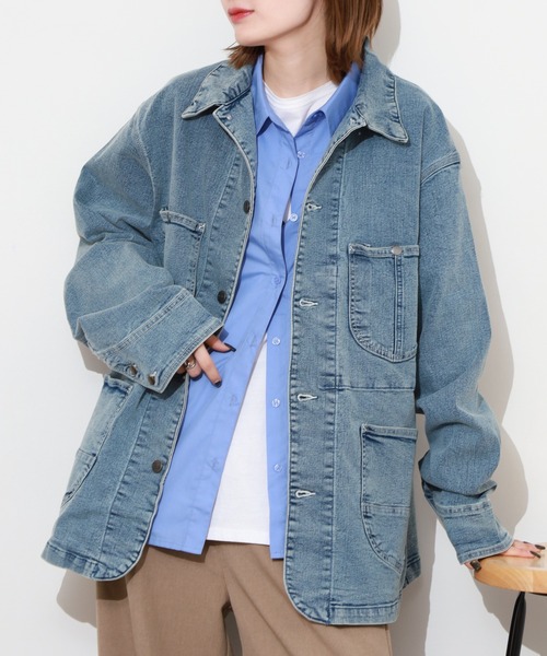 HANES(ヘインズ)の「HANES カバーオール ストレッチデニム キングサイズ(カバーオール・メンズ・ブルー/ブラック/サックスブルー・2L/3L/4L/5L)」の10枚目の写真