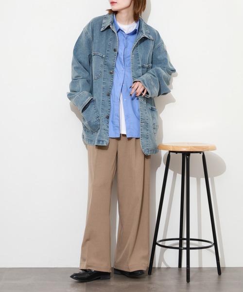 HANES(ヘインズ)の「HANES カバーオール ストレッチデニム キングサイズ(カバーオール・メンズ・ブルー/ブラック/サックスブルー・2L/3L/4L/5L)」の15枚目の写真