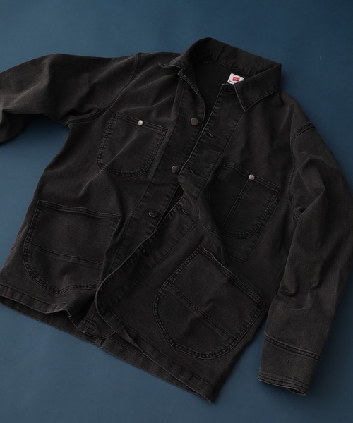 HANES(ヘインズ)の「HANES カバーオール ストレッチデニム キングサイズ(カバーオール・メンズ・ブルー/ブラック/サックスブルー・2L/3L/4L/5L)」の19枚目の写真