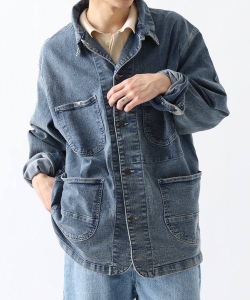 HANES(ヘインズ)の「HANES カバーオール ストレッチデニム キングサイズ(カバーオール・メンズ・ブルー/ブラック/サックスブルー・2L/3L/4L/5L)」の7枚目の写真