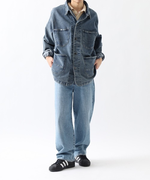 HANES(ヘインズ)の「HANES カバーオール ストレッチデニム キングサイズ(カバーオール・メンズ・ブルー/ブラック/サックスブルー・2L/3L/4L/5L)」の9枚目の写真