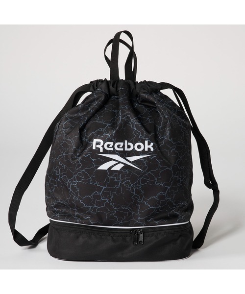 Reebok(リーボック)の「Reebok リーボック ボンサック ナップサック 二重底 ロゴ(バックパック/リュック・キッズ・ブルー/ブラック・FREE)」の7枚目の写真